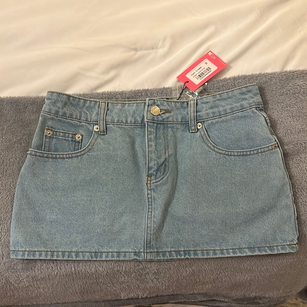 Edikted Blue Mini Pencil Skirt Casual